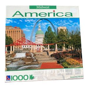 Sure Lox 1000 Piece Jigsaw Puzzle Midwest America Gateway Arch Missouri *New